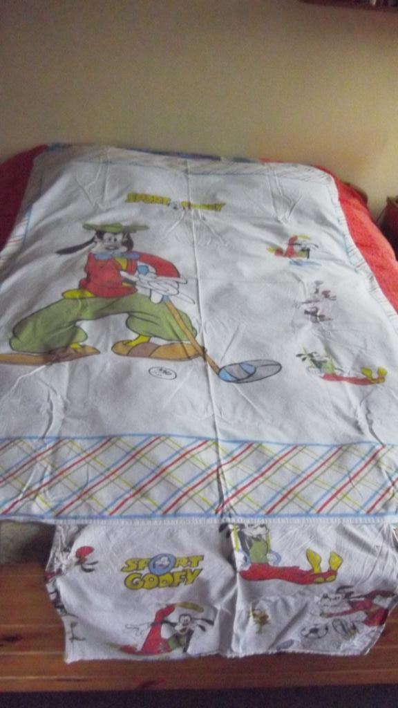 Dekbedhoes - Goofy Sport - katoen, Kinderen en Baby's, Kinderkamer | Beddengoed, Dekbedovertrek, Jongetje of Meisje, Ophalen of Verzenden