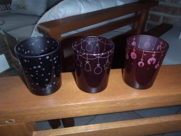 1 set van 3 kaarsenhouders beschikbaar voor biedingen