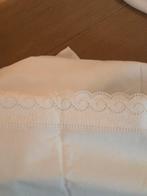 Zeer mooi wit laken met broderie eenpersoons, Huis en Inrichting, Slaapkamer | Beddengoed, Ophalen of Verzenden, Eenpersoons, Wit