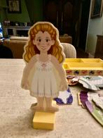 Houten magnetische kledingpop, Ophalen of Verzenden, Gebruikt