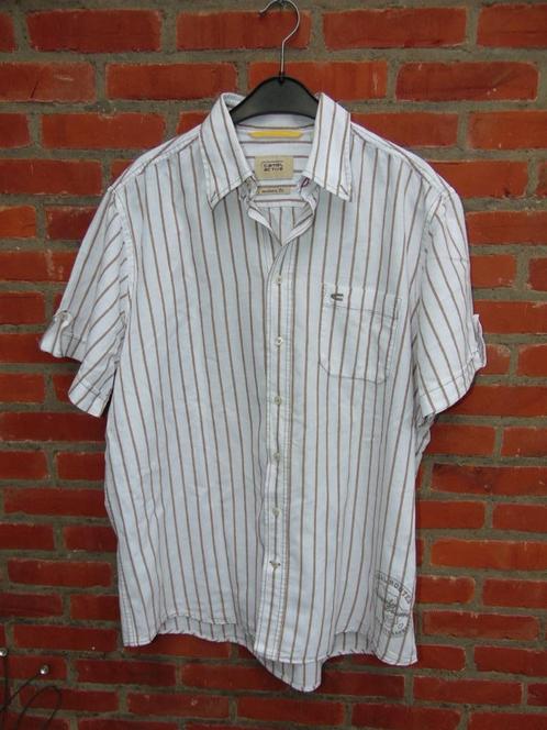 Hemd Camel Active in linnen, Kleding | Heren, Overhemden, Gedragen, Halswijdte 43/44 (XL), Wit, Ophalen of Verzenden