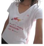 T-Shirt Femme Coton aida, Maat 38/40 (M), Ophalen of Verzenden, Wit, Zo goed als nieuw
