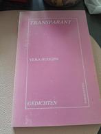 Vera Huijgen - Transparant, Boeken, Gedichten en Poëzie, Ophalen of Verzenden, Zo goed als nieuw