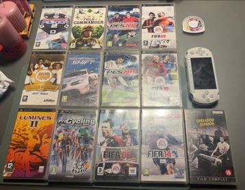 Psp met 13 games en 1 film beschikbaar voor biedingen