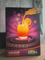 Panneau lumineux publicitaire Looza Purple Orange Cafe, Comme neuf, Enlèvement ou Envoi