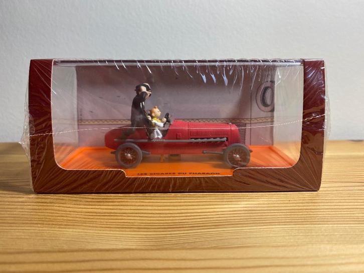 De Rode Racewagen - En Voiture Tintin - Editions Atlas, Hobby en Vrije tijd, Modelauto's | 1:43, Nieuw, Auto, Overige merken, Ophalen