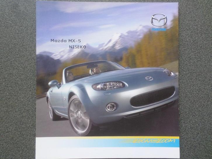 Mazda MX-5 NC Niseko Brochure, Boeken, Auto's | Folders en Tijdschriften, Mazda, Ophalen