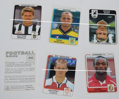 Panini Football 2002 / 7 stickers, Verzamelen, Sportartikelen en Voetbal, Zo goed als nieuw, Poster, Plaatje of Sticker, Verzenden