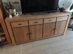 Teak meubels (vitrinekast, boekenkast, buffetkast), Huis en Inrichting, Kasten | Overige, Ophalen, Gebruikt