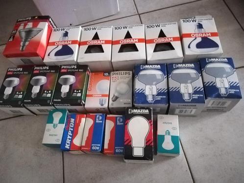 Gloeilampen spots en een paar peren E27 Lot1, Huis en Inrichting, Lampen | Losse lampen, Ophalen of Verzenden