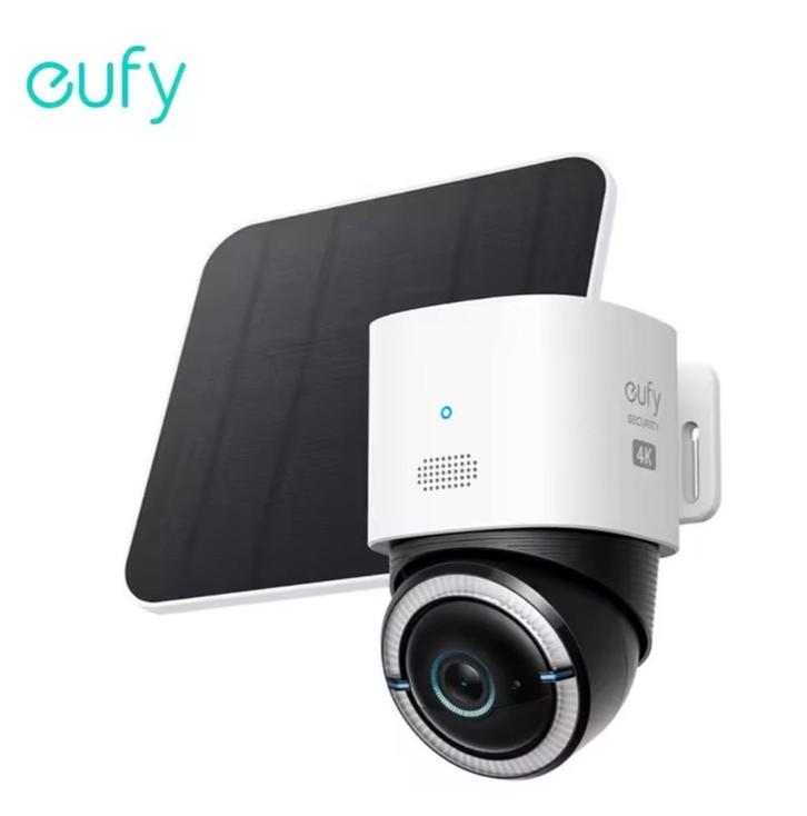 Eufy 4G LTE Camera S330, Audio, Tv en Foto, Videobewaking, Zo goed als nieuw, Buitencamera, Ophalen