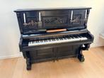 Authentieke buffetpiano – P. De Heng (Charleroi), Muziek en Instrumenten, Piano's, Ophalen, Gebruikt, Zwart, Piano