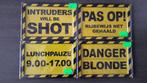 Lot / partij metalen bordjes ( NIEUW ), Ophalen of Verzenden, Nieuw