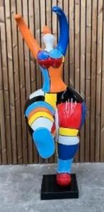 Kleurrijke dame geschikt voor binnen en buiten, Tuin en Terras, Ophalen, Nieuw, Overige materialen, Abstract beeld