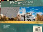 2 de hands grondzeil 3x4m grijs weg wegens te klein, Caravans en Kamperen, Kampeeraccessoires, Ophalen, Zo goed als nieuw