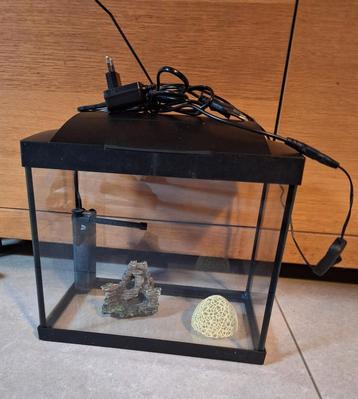 Kleine aquarium ideaal voor garnaaltjes of kleine visjes beschikbaar voor biedingen