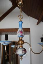 Porseleinen luster, Huis en Inrichting, Lampen | Kroonluchters, Ophalen, Gebruikt