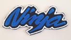 Kawasaki Ninja strijkplaatje patch - Blauw - 96 x 45 mm, Hobby en Vrije tijd, Kledingapplicaties en Hotfix, Nieuw, Verzenden