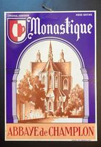 Reclamebord “Monastique”, Verzamelen, Merken en Reclamevoorwerpen, Ophalen of Verzenden, Zo goed als nieuw, Reclamebord