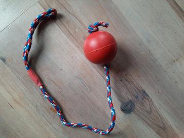 Balle avec corde pour chien
