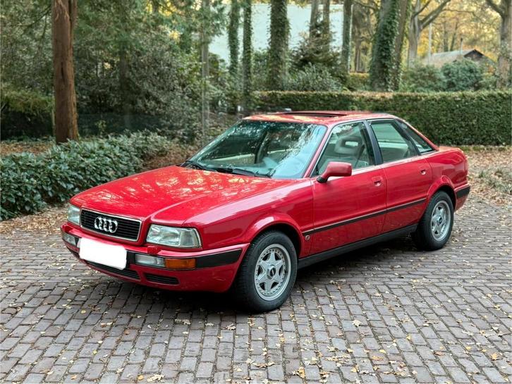 Audi 80 2.8 V6 met open dak, Auto's, Oldtimers, Particulier, Lichtmetalen velgen, Mistlampen, Open dak, Panoramadak, Radio, Sportpakket