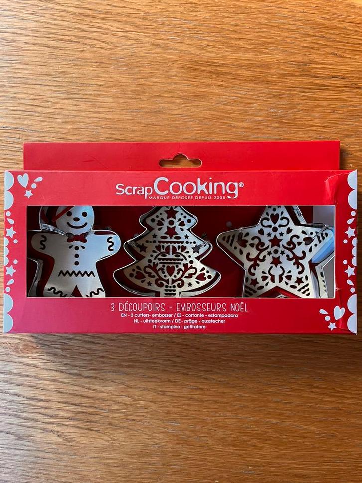 Scrapcooking - uitsteekvormpjes voor koekjes, Diversen, Kerst, Zo goed als nieuw, Ophalen of Verzenden