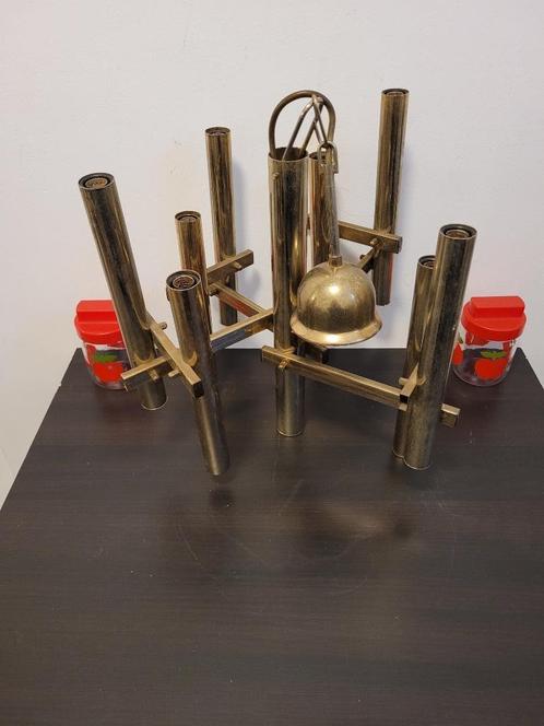 vintage design belgo chromen kroonluchter, Antiek en Kunst, Kunst | Designobjecten, Ophalen of Verzenden