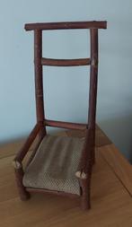 Vintage decoratief mini stoeltje - handgemaakt, Utilisé, Enlèvement ou Envoi, Bricolage