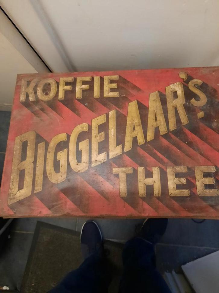 2 blikken bakken Koffie Thee Biggelaars, Verzamelen, Blikken, Gebruikt, Koffie, Overige merken, Ophalen