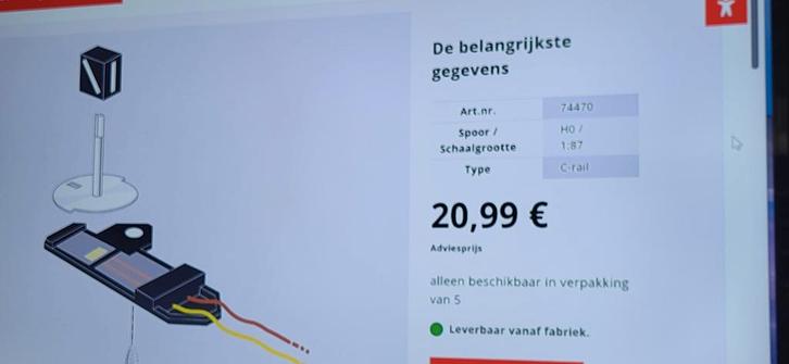 marklin 74470 wissellantaarns nieuw in ovp 75% adviesprijs, Hobby en Vrije tijd, Modeltreinen | H0, Nieuw, Wisselstroom, Märklin