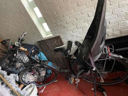 Electrische fiets + toebehoren, Fietsen en Brommers, Fietsen | Dames | Moederfietsen, Zo goed als nieuw, Ophalen