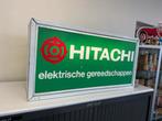 HITACHI oude reclame lichtbak, Verzamelen, Ophalen, Gebruikt, Lichtbak of (neon) lamp