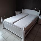 Wit twee peroonsbed 140cm - 200cm, Ophalen, Zo goed als nieuw, Wit
