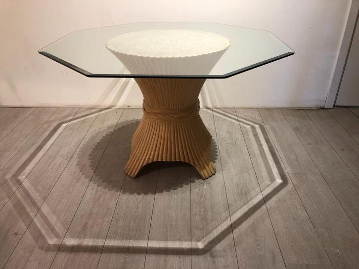 Vintage Design Eet Tafel John McGuire., Antiek en Kunst, Antiek | Meubels | Tafels, Ophalen