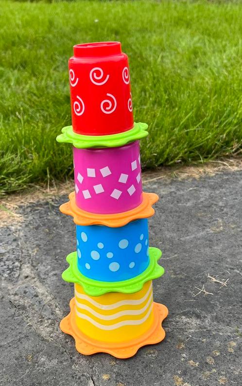 Stapelpotjes playgro, Kinderen en Baby's, Speelgoed | Babyspeelgoed, Zo goed als nieuw, Ophalen of Verzenden