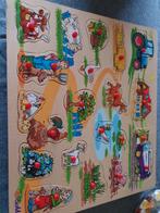 3 houten inlegpuzzels, Ophalen, Zo goed als nieuw