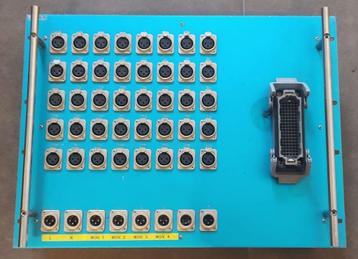 Stagebox Klotz 40/8 met 30 m Harting kabel beschikbaar voor biedingen