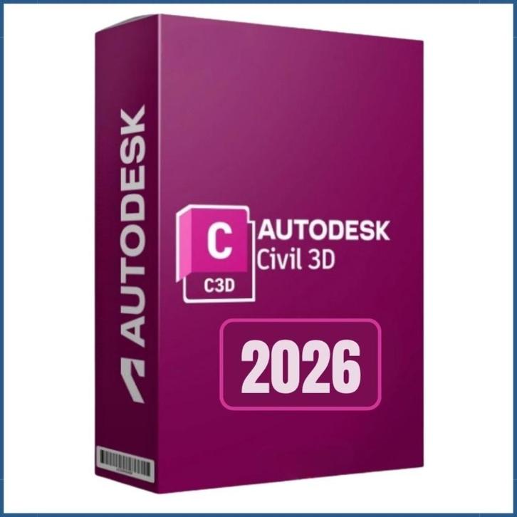 Autodesk  Civil 3D 2026, Computers en Software, Ontwerp- en Bewerkingssoftware, Nieuw, Windows, Ophalen