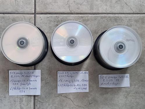 lot divers cloches dvd et cd enregistrable neuf, Computers en Software, Beschrijfbare discs, Nieuw, Dvd, Dubbellaags, Lightscribe