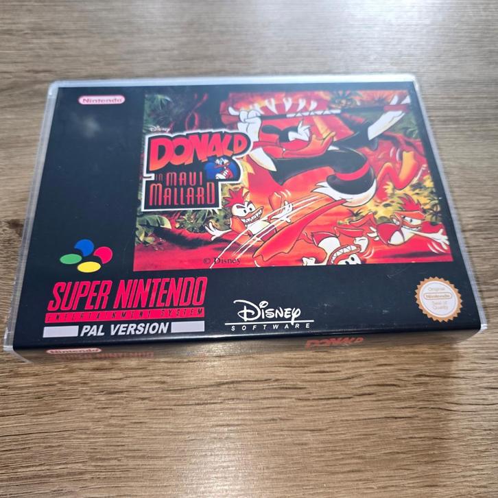 Donald in Maui Mallard SNES Game Case, Games en Spelcomputers, Games | Nintendo Super NES, Zo goed als nieuw, Verzenden