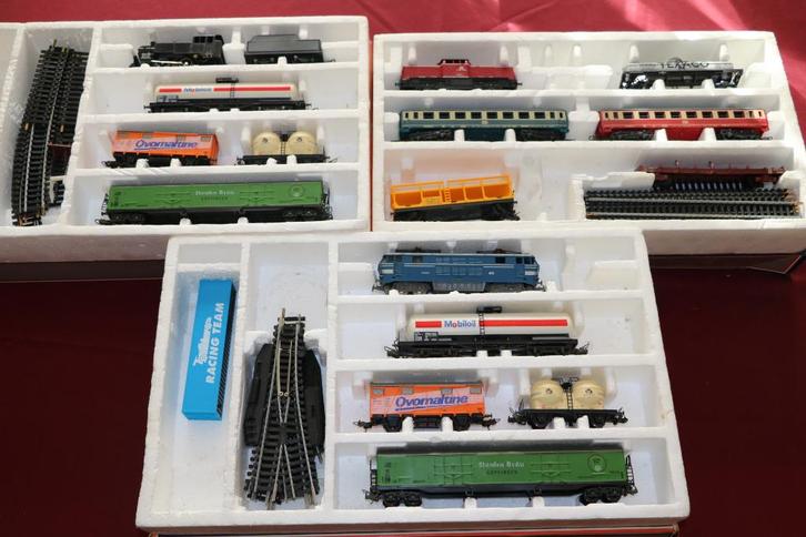 3 dozen elektrische trein-set Lima, Hobby en Vrije tijd, Modeltreinen | H0, Gebruikt, Treinset, Gelijkstroom, Lima, Ophalen of Verzenden