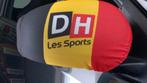 Nieuw  : 2 spiegelhoezen met Belgische vlag, Sport en Fitness, Voetbal, Nieuw, Overige typen, Ophalen of Verzenden