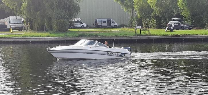 leuke snelle speedboot te koop, Watersport en Boten, Speedboten, Gebruikt, 3 tot 6 meter, Benzine, 70 tot 120 pk, Polyester, Buitenboordmotor