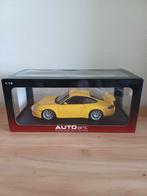 Autoart 1/18 Porsche 911 (996) GT3 geel Nieuw, Hobby en Vrije tijd, Ophalen, Nieuw, Auto, Autoart