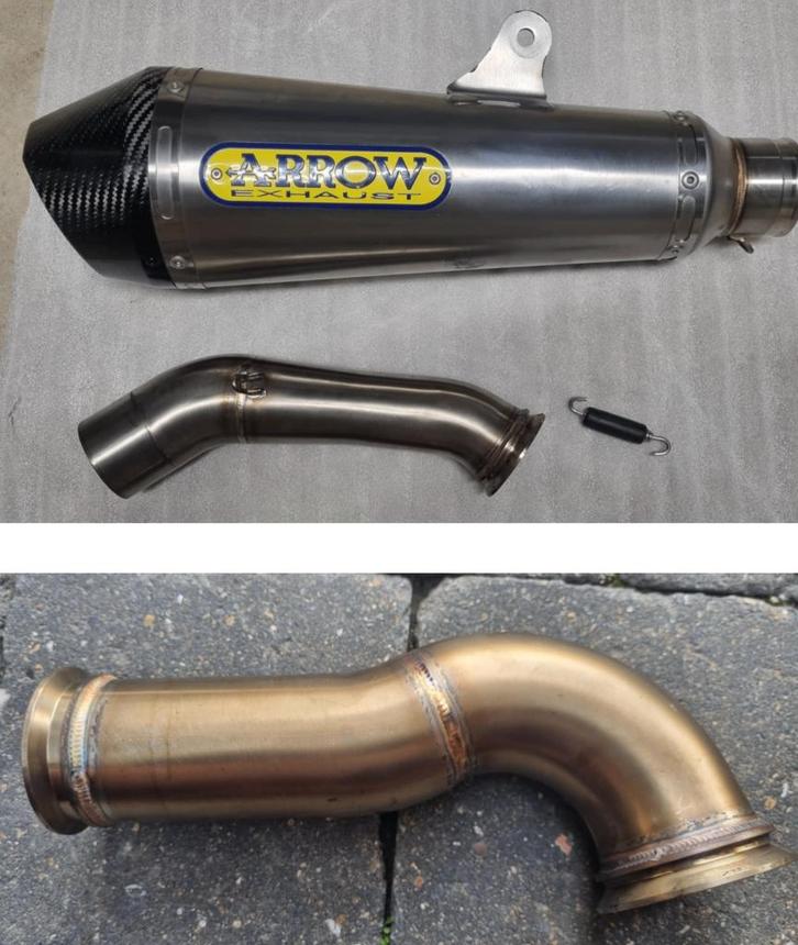 ktm duke 125/390 arrow slip on , tank covers ,, Motoren, Onderdelen | Merk-onafhankelijk, Verzenden