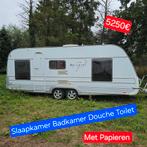 caravan met papieren stacaravan camping woonwagen bouw tuin, Tabbert, Kachel, Bedrijf, 6 tot 7 meter
