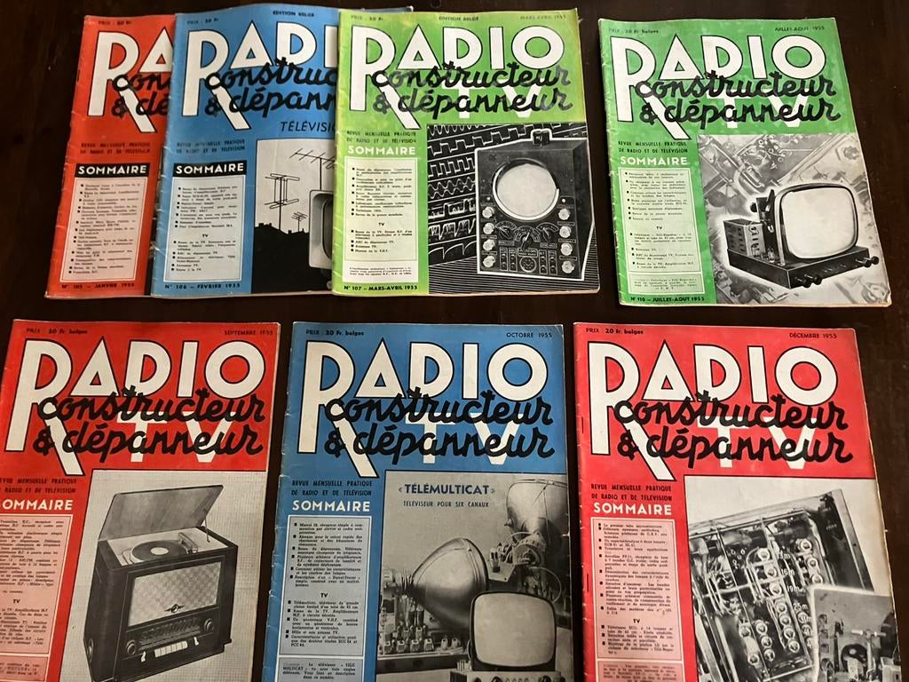 10 magazines anciens Radio Constructeur & Dépanneur, TV, Hi-fi & Vidéo, Radios, Radio, Enlèvement ou Envoi
