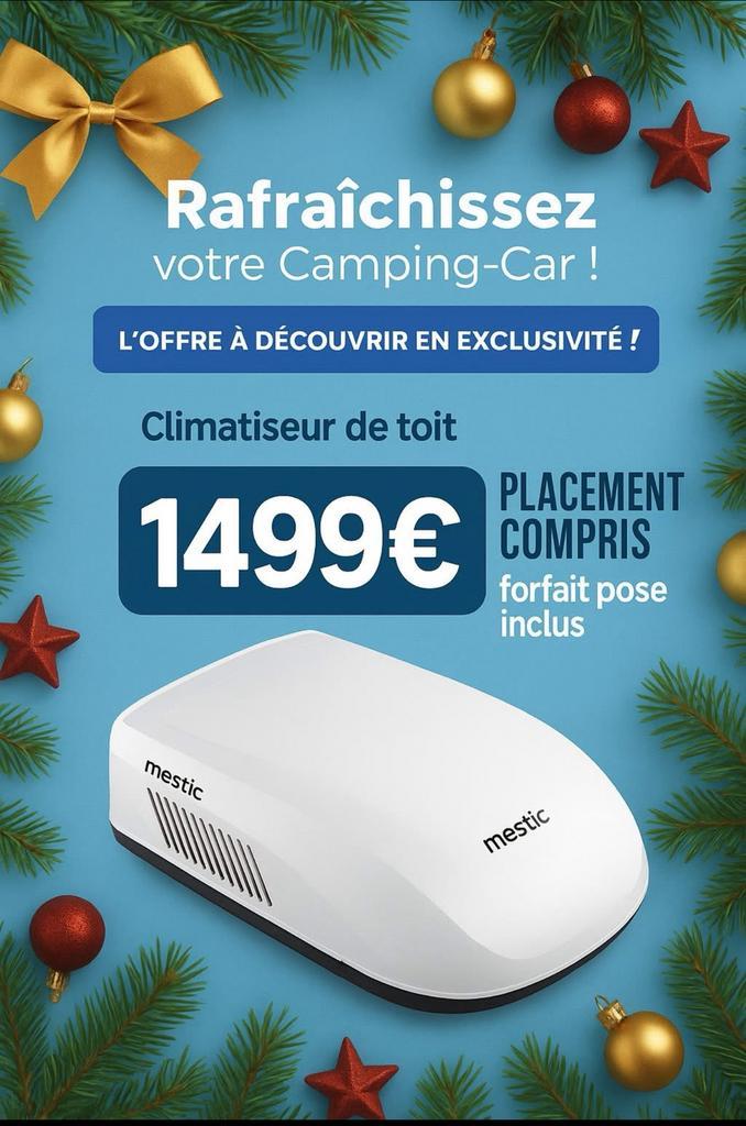 Climatisation / Airco pour camoing car Neuf avec placement, Caravans en Kamperen, Kampeeraccessoires, Nieuw, Ophalen of Verzenden