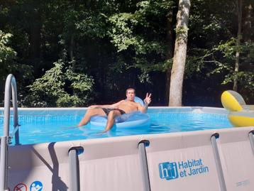 piscine & accessoires, Comme neuf, Enlèvement, Rectangulaire, 400 cm ou plus
