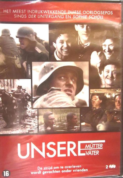 DVD OORLOG- UNSERE MÜTTER, UNSERE VÄTER (ERG ZELDZAME DVD), Cd's en Dvd's, Dvd's | Actie, Nieuw in verpakking, Oorlog, Alle leeftijden